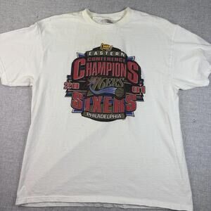 2001 Philadelphia 76Ers Eastern Conference Champions T Shirt Nba